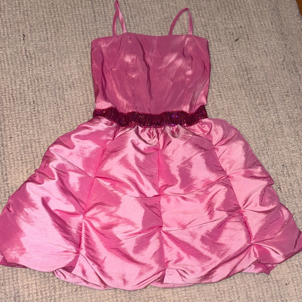 Stella Mlia Shimmering Pink Formal Dress